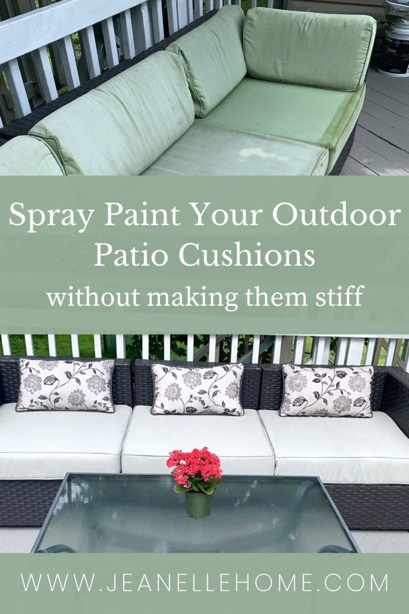 Spray Paint Your Outdoor Patio Cushions Jean Elle Home